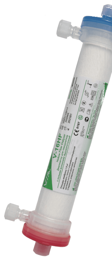 VITAL Hollow Fiber Dialyzer — HF Series (Single Use)